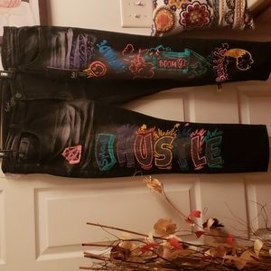 NEW MEN SWITCH- STONES PAINT DENIM JEANS